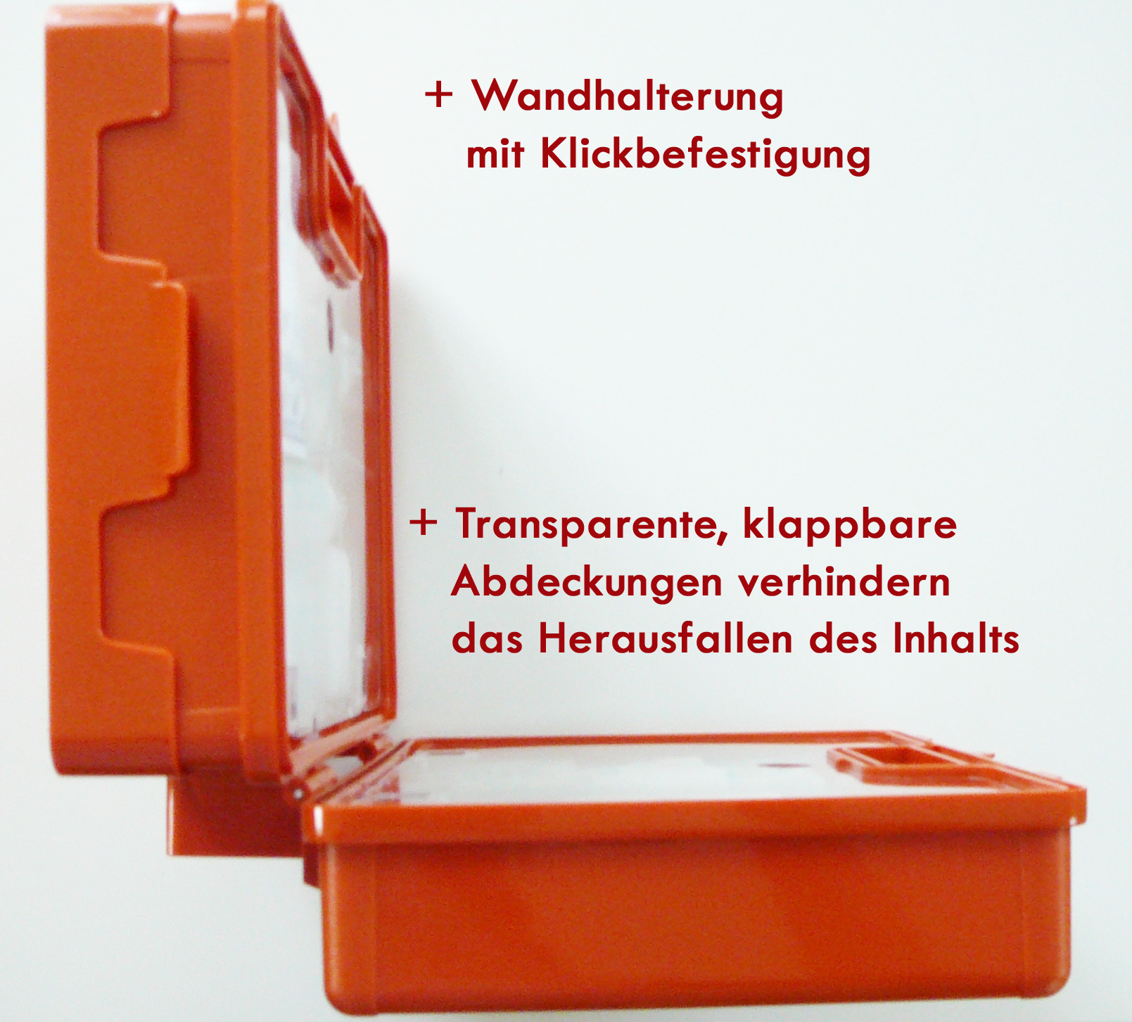 Wandhalterung Erste Hilfe Koffer leer Orange Verbandskoffer Verbandskasten 