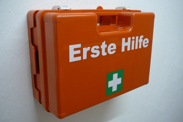 Verbandkasten HOME + OFFICE - Erste Hilfe nach aktueller DIN 13157 inkl. DIN 13164 + BURNCARE (Brandwundengel) bei Brandverletzungen