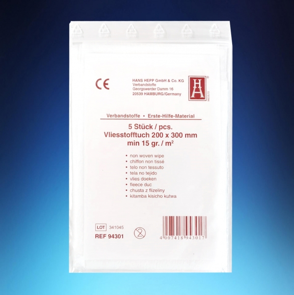 Vliesstofftücher - mind. 20cm x 30cm - 5er-Pack